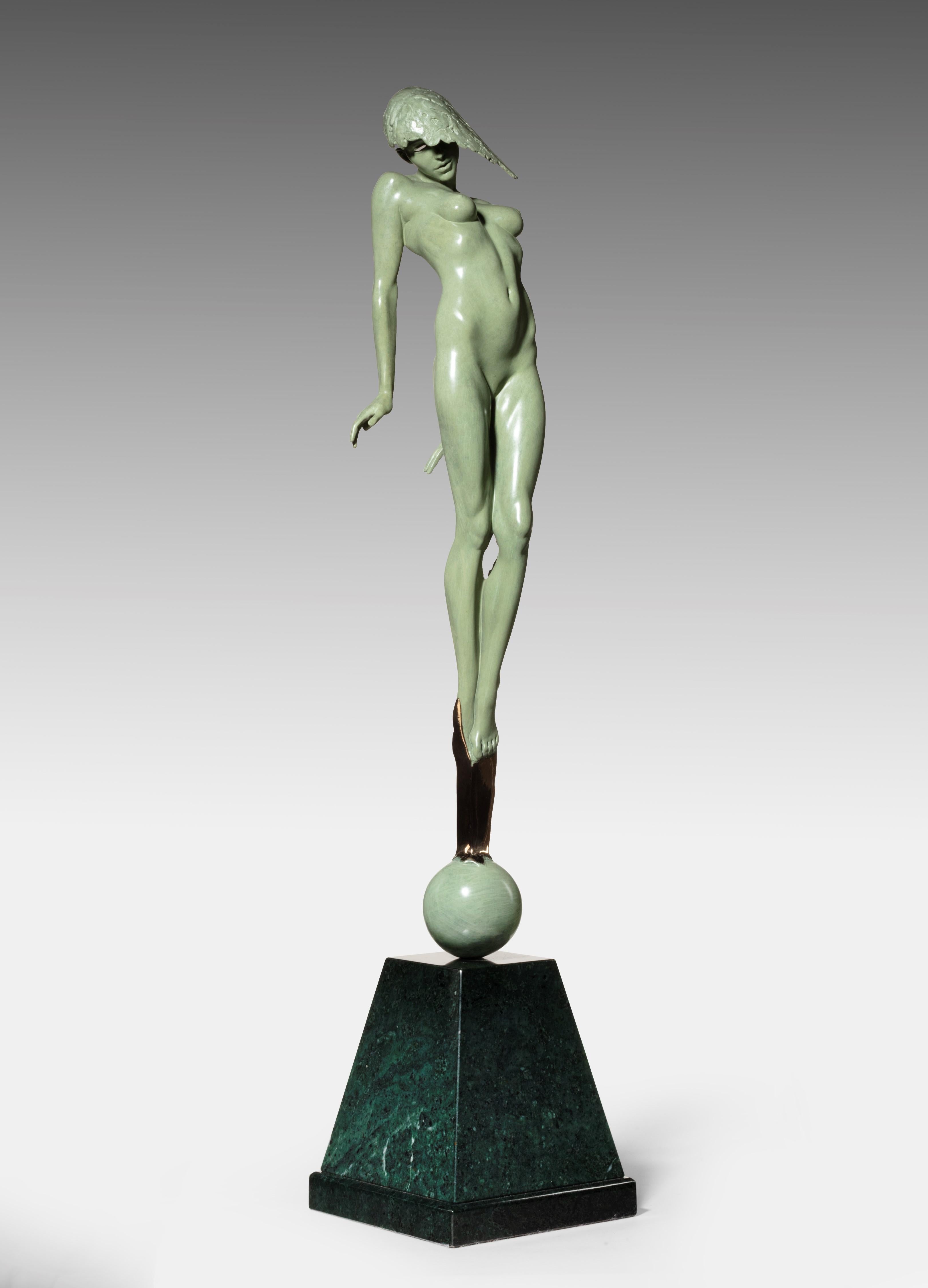 Contemporary Figurative & Nude Dream Bronze Sculpture 'le Pucelle' by Carl Payne 2