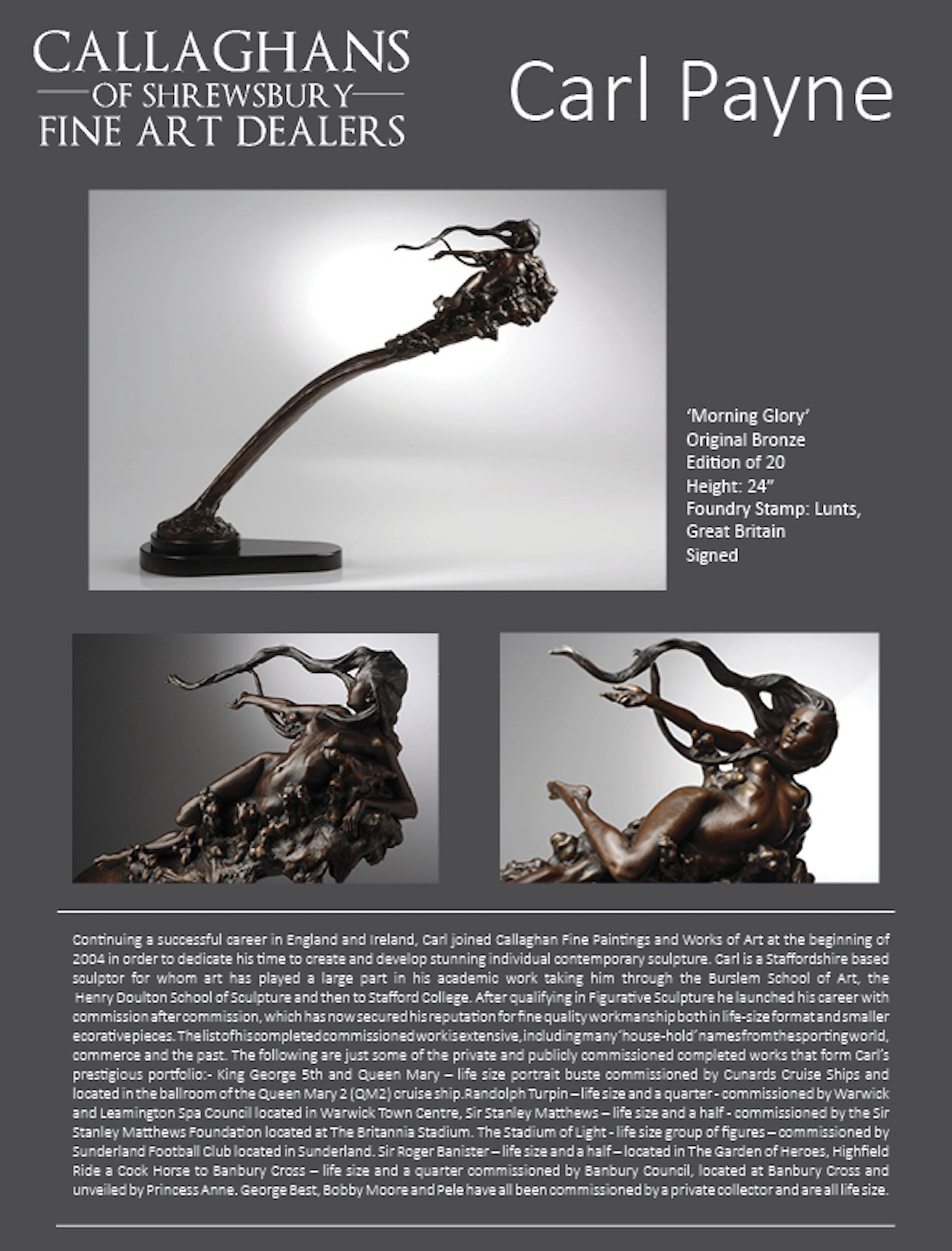Sculpture figurative en bronze d'un nu « Morning Glory » de Carl Payne en vente 4