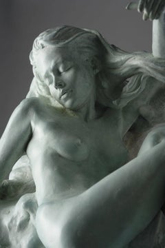 Nude Figurative Bronze Contemporary Sculpture 'Lazy Summer' by Carl Payne