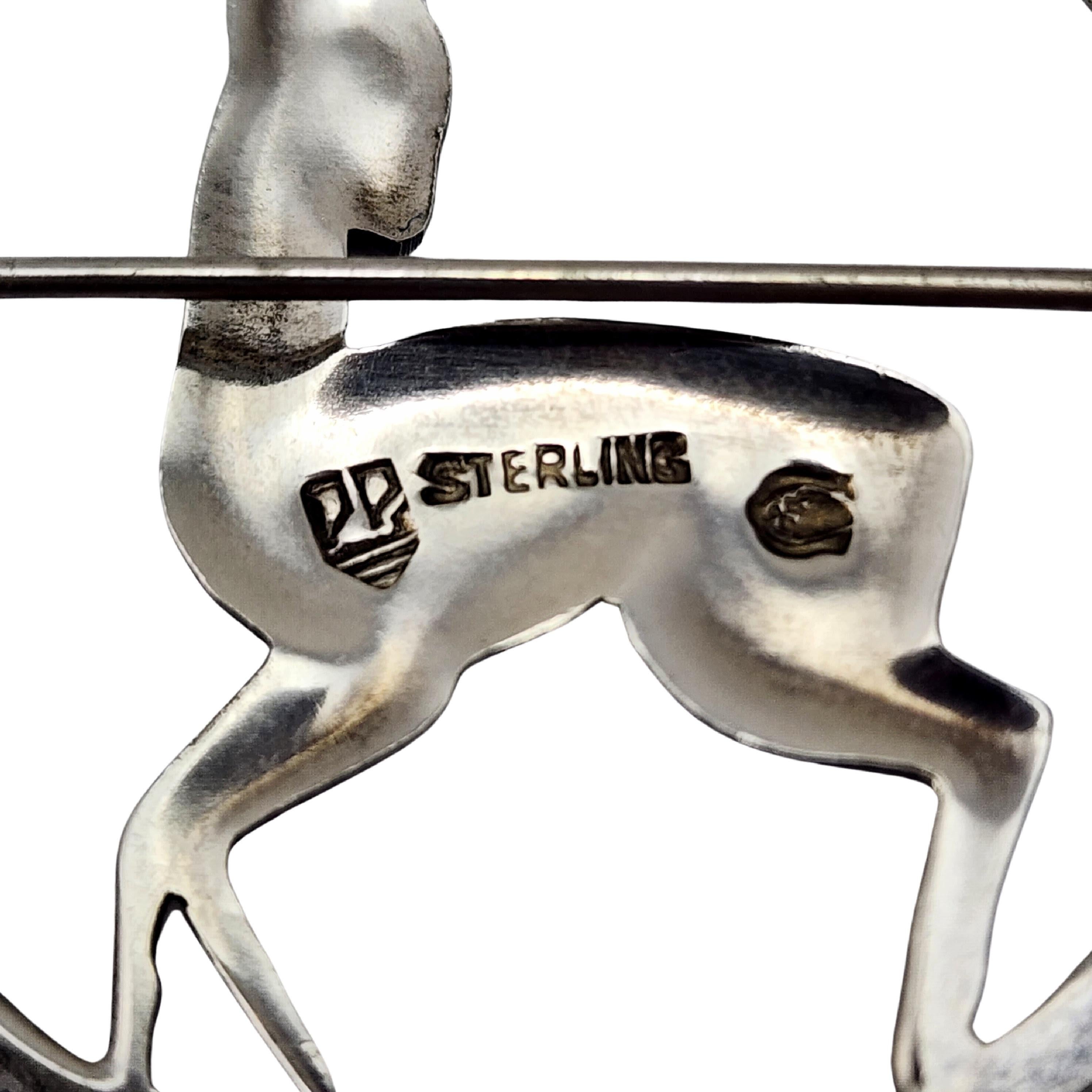 Carl Poul Petersen Sterling Silver Deer Pin/Brooch #14184 For Sale 1
