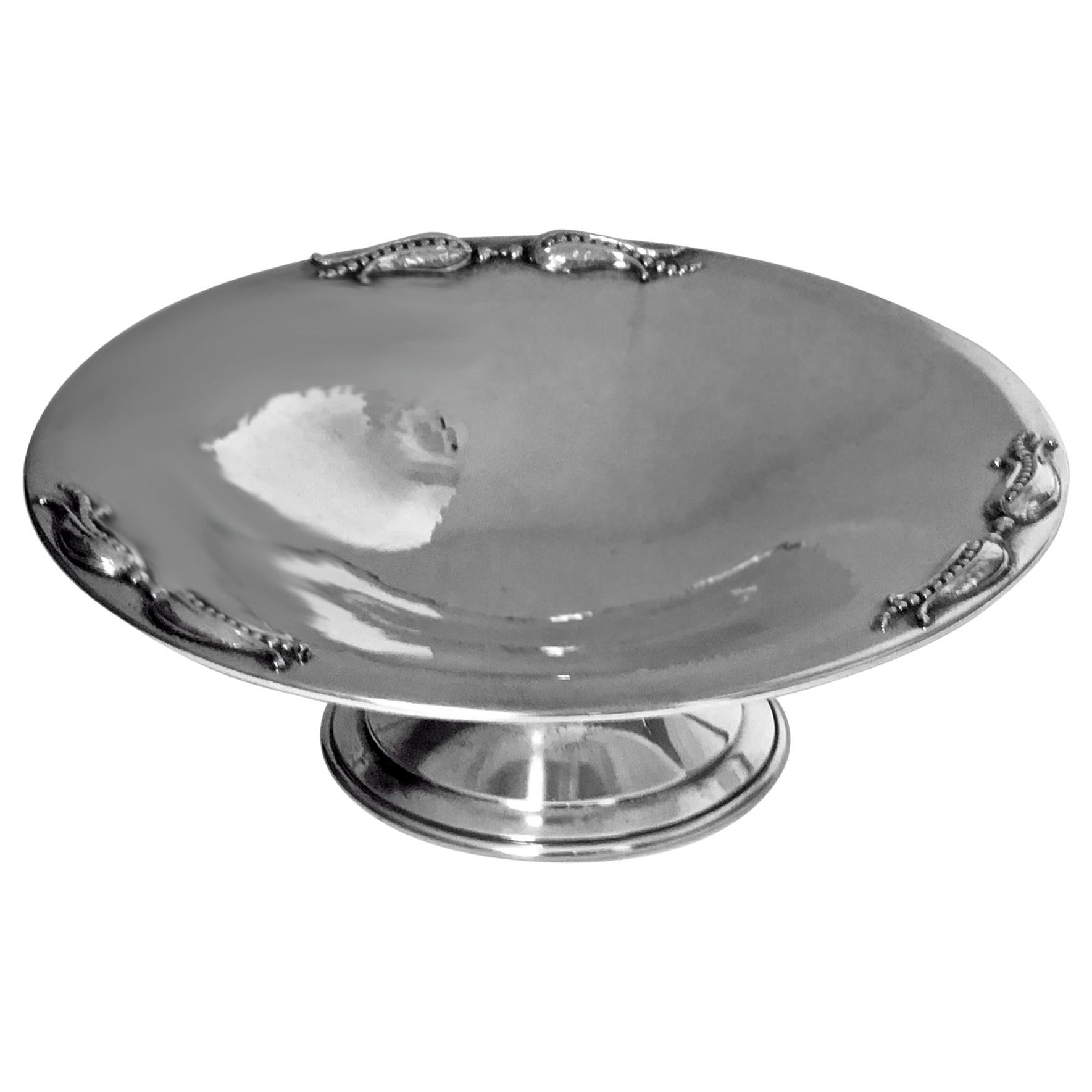 Carl Poul Petersen Sterling Silver Dish, Montreal, circa 1950