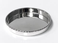 Plateau en argent sterling fait à la main de Carl Poul Petersen, Montréal, vers 1930