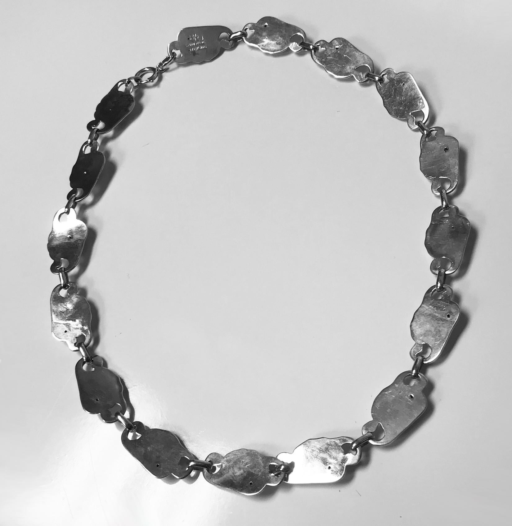 Women's or Men's Carl Poul Petersen Sterling Silver Necklace, circa 1940