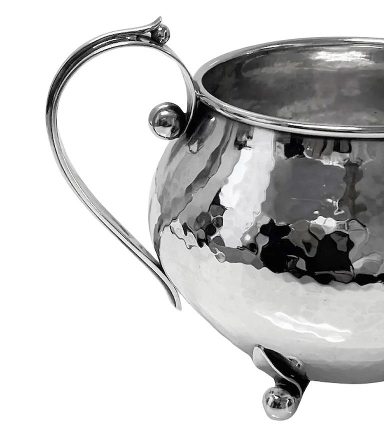 Set da tè e caffè in argento sterling di Carl Poul Petersen con vassoio C.C. 1930 in vendita 6