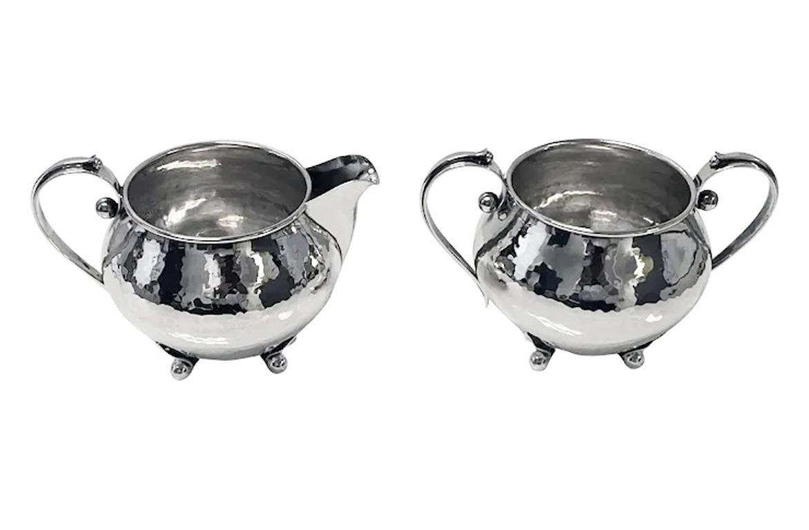 Set da tè e caffè in argento sterling di Carl Poul Petersen con vassoio C.C. 1930 in vendita 1