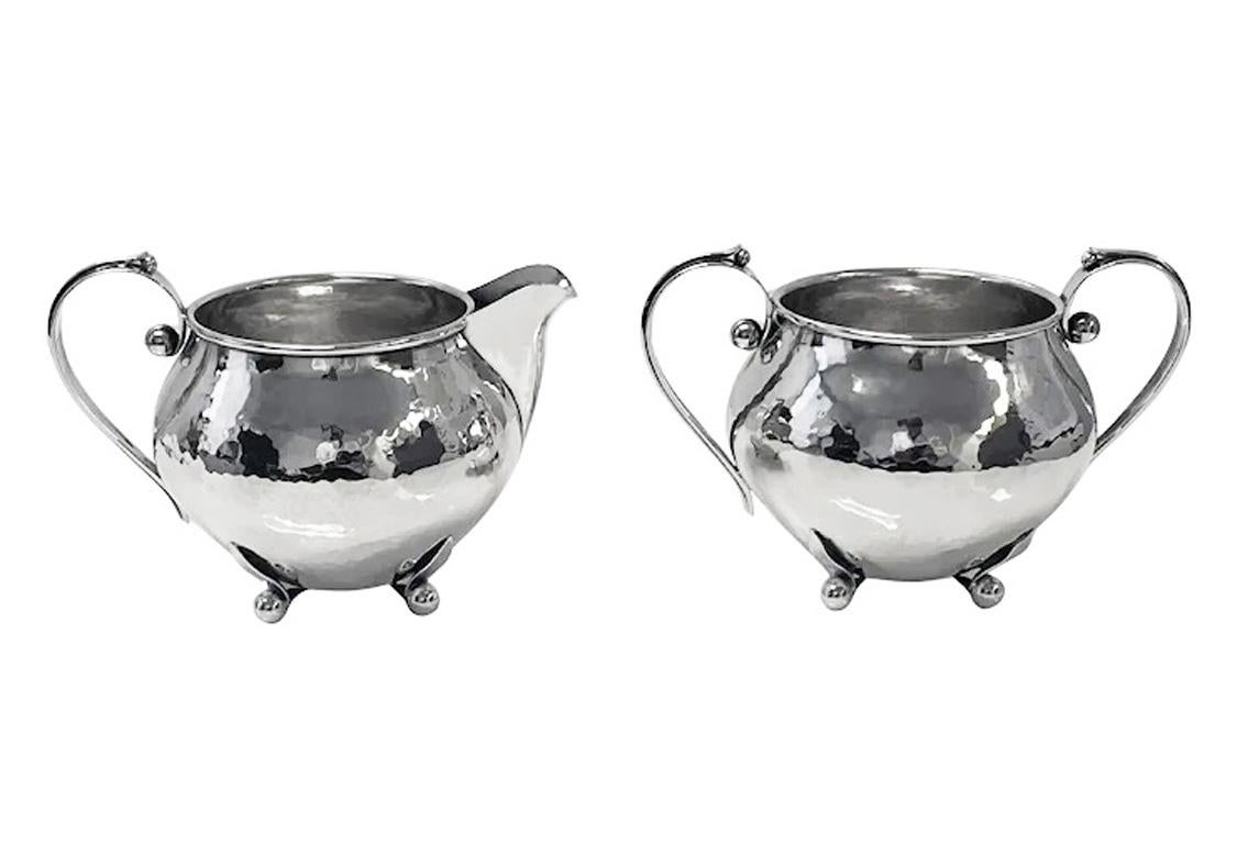 Set da tè e caffè in argento sterling di Carl Poul Petersen con vassoio C.C. 1930 in vendita 2
