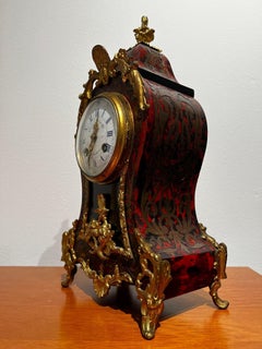 Carl Ranch's efft Small Antique Mantel Clock From 1850s