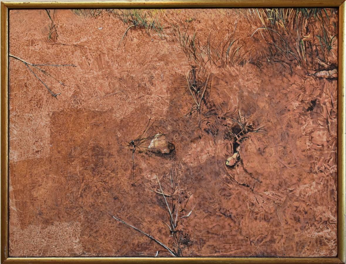 Carl Rice Embrey Landscape Painting - "Dry Weeds"