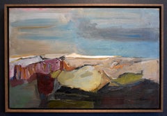 "West Texas Rocky Landscape"   Abstract Mid Century Modern