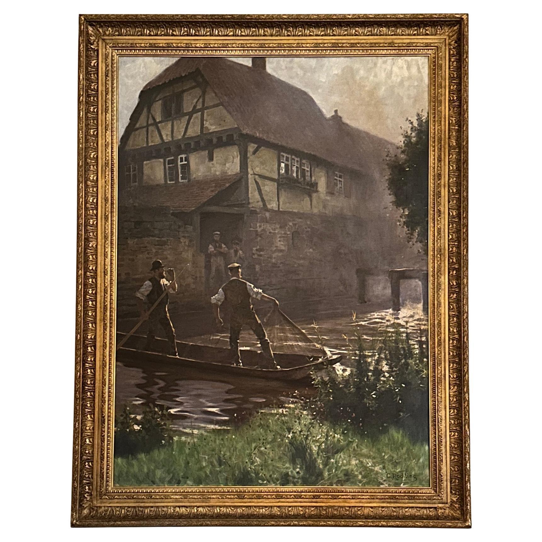 Fishing In A Castle Moat