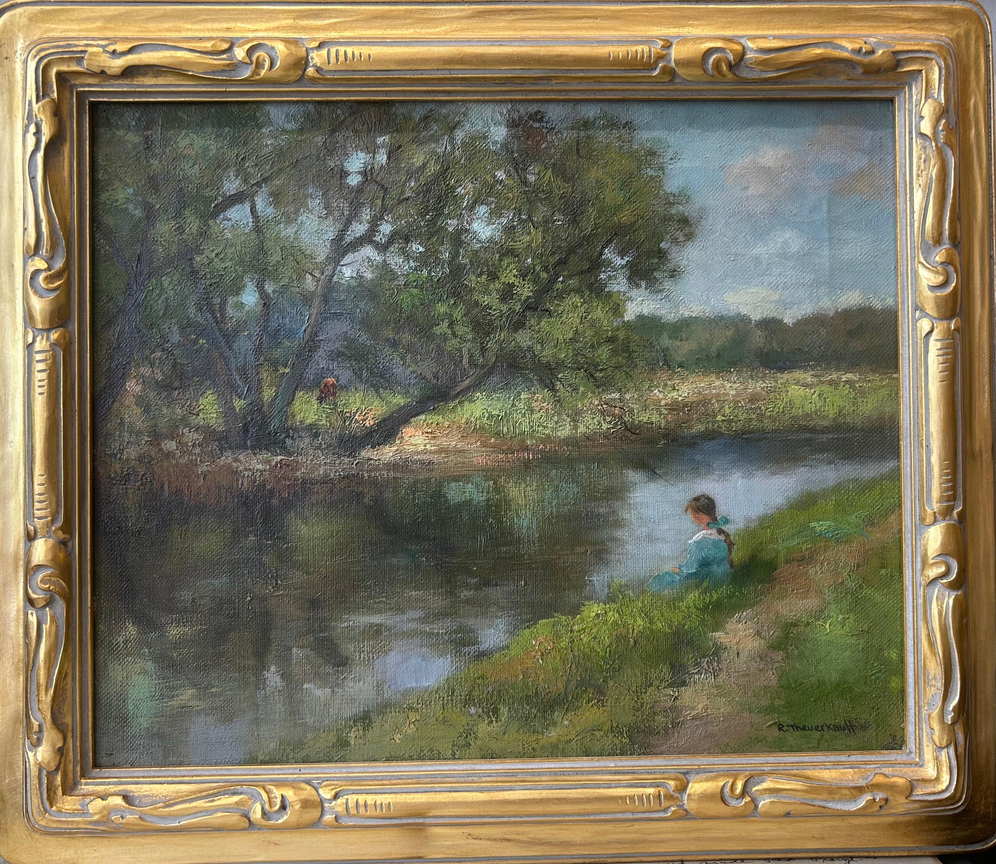 Willow Creek - Painting by Carl Rudolf Theurkauff