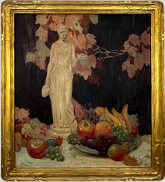 American Impressionist Still Life with Fruits, Chicago School, Autumnal Original