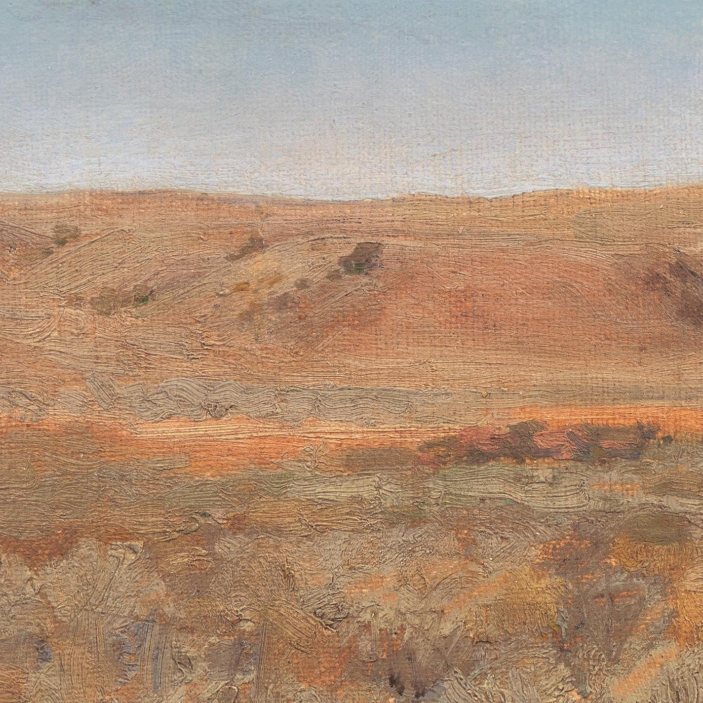'Montana Hills', Academy of Arts, Berlin, National Academy of Design  - Brown Landscape Painting by Carl Rungius