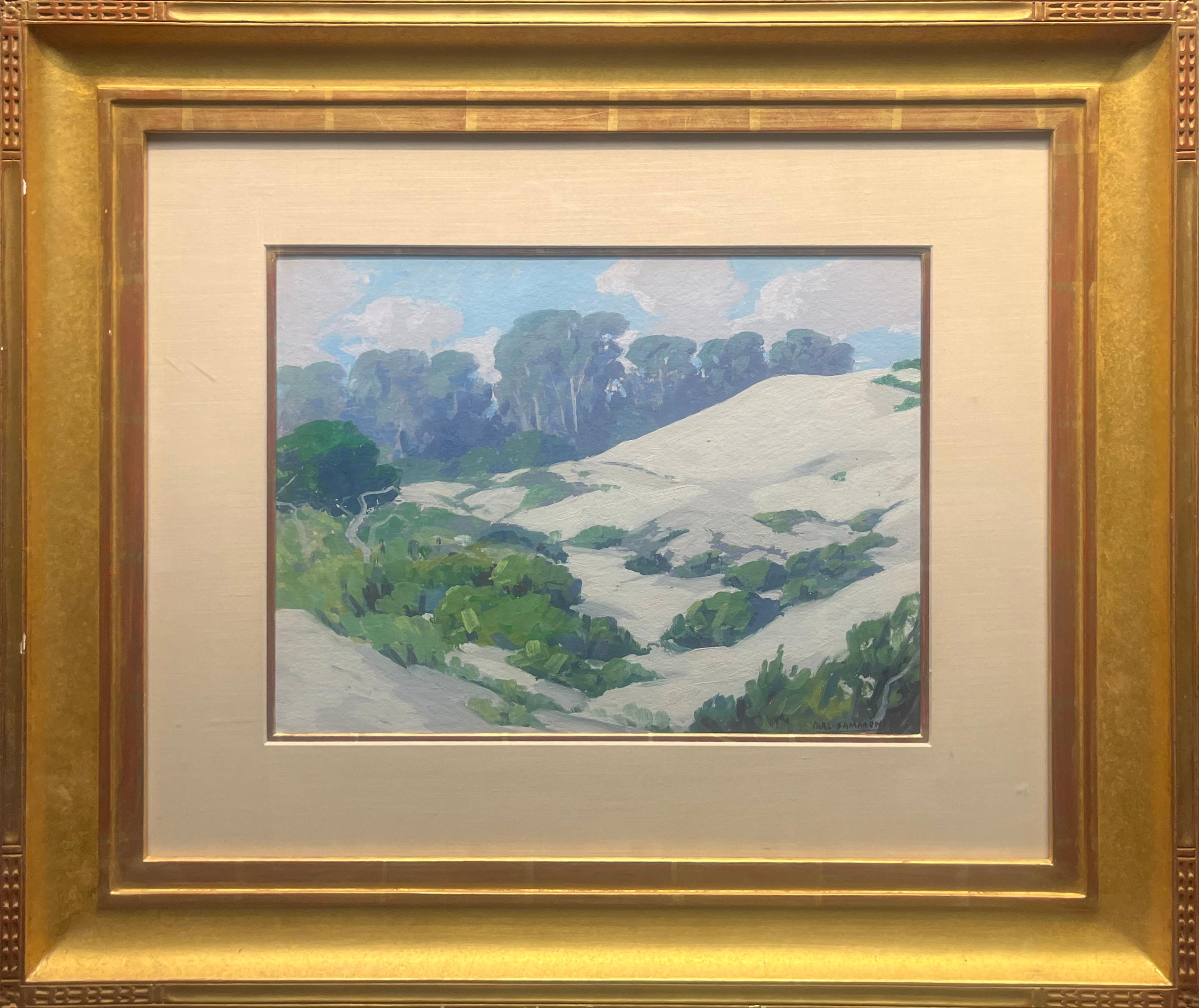 Carl Sammons Landscape Painting - Dunes on California Coast, c 1930s