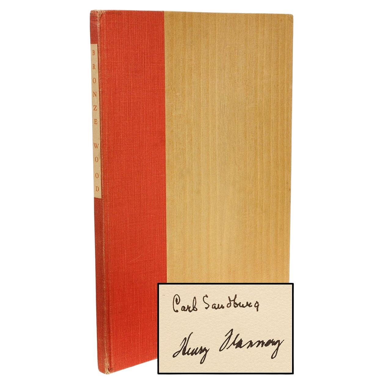 Carl Sandburg, 'Henry Flannery', Bronze Wood, Limited Signed Edition, 1941 For Sale