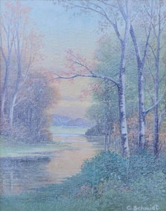 Inizio autunno, Paesaggio, Ceramica Rookwood