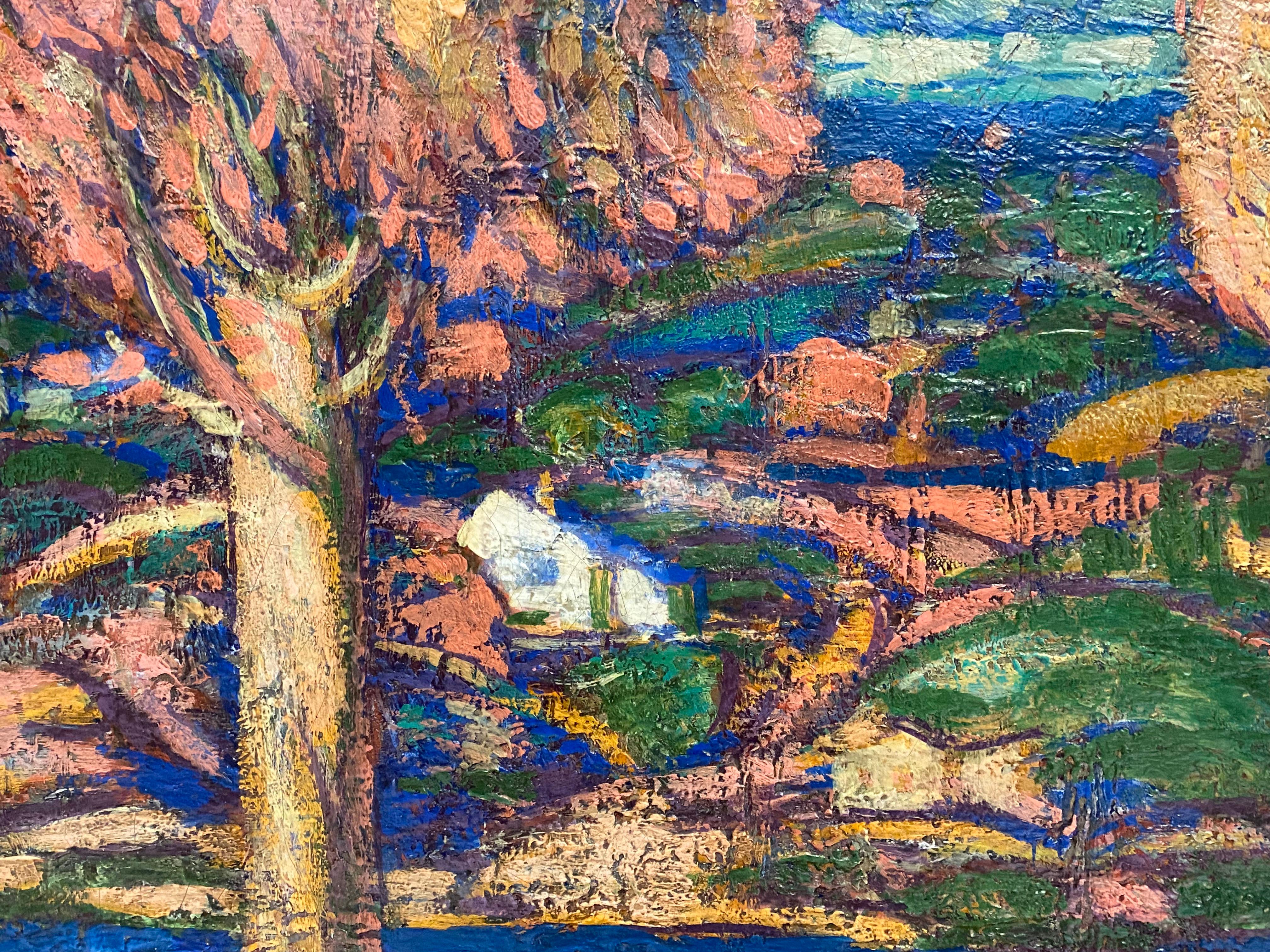 Herbst-Wandteppich, Fauve-Landschaft 1