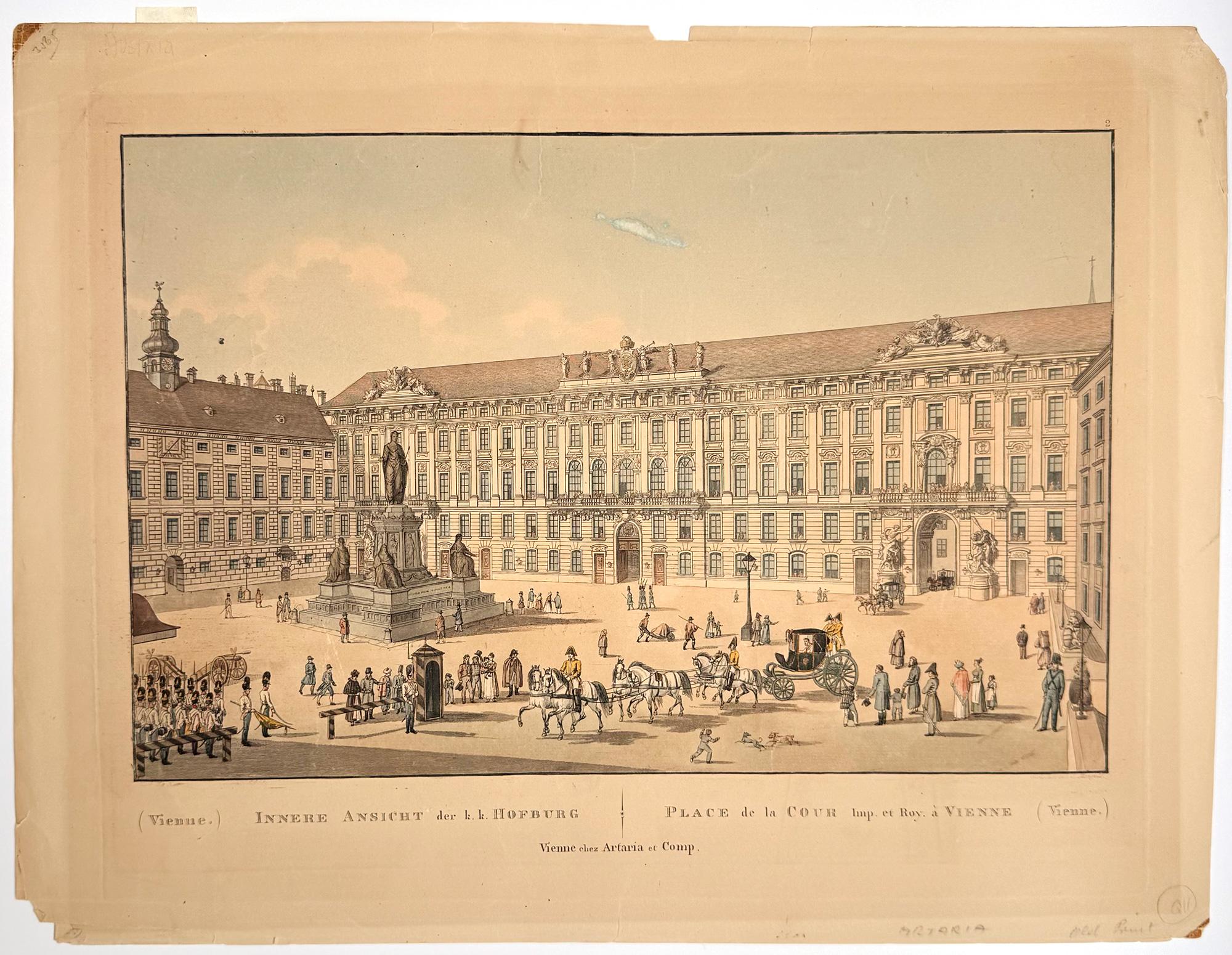 Place de la Cour, Vienna - Print by Carl Schütz