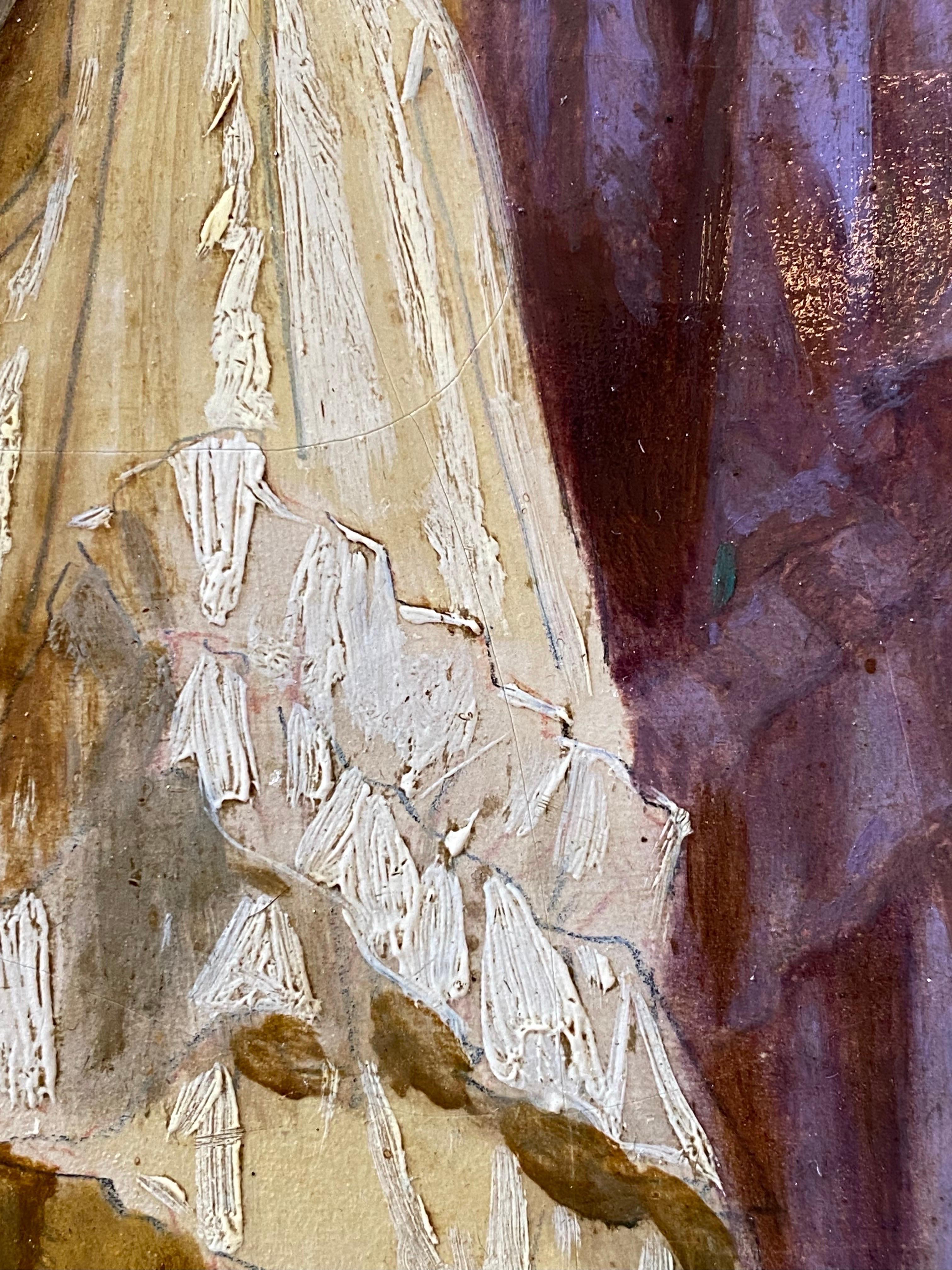 19th century Romantic painting - Elegant ladies in a park - Woman impressionist 1