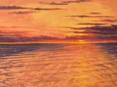 Impressionistic Sunset -- Sunset ablaze off Long Island's East End, New York.