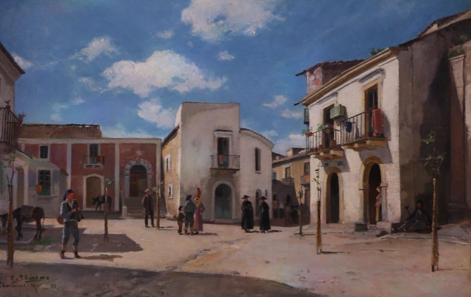Carl Skånberg (1850-1883), signiert, Öl auf Leinwand (auf Platte montiert), 35,5 x 55 cm.