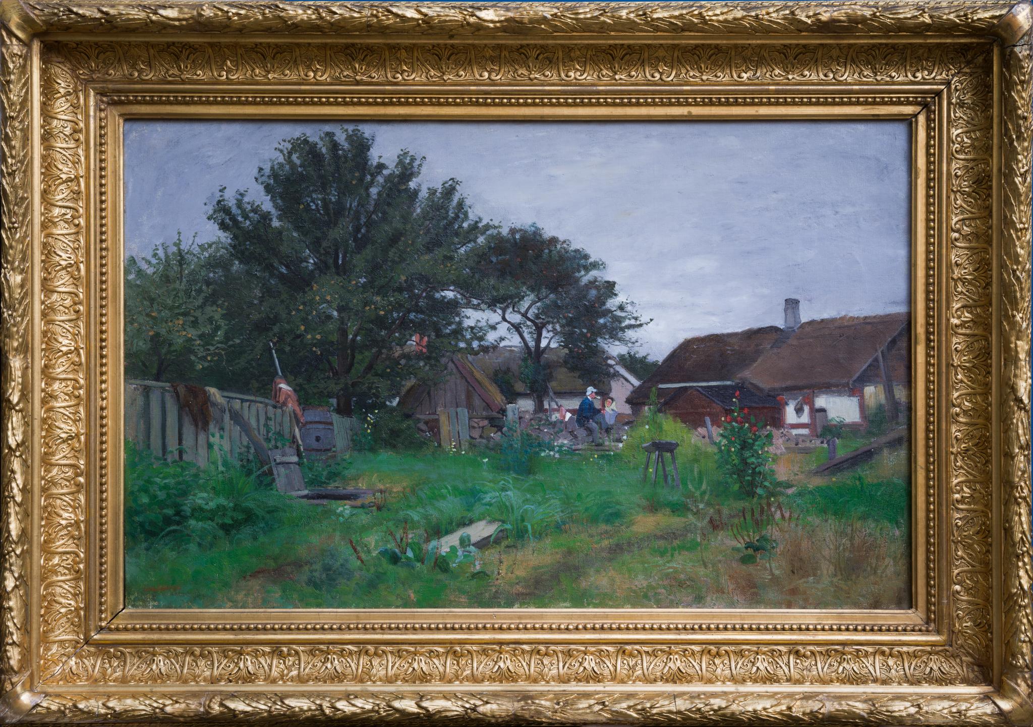 Giardino con castagni in fiore, Francia - Painting Postimpressionismo di Carl Skånberg