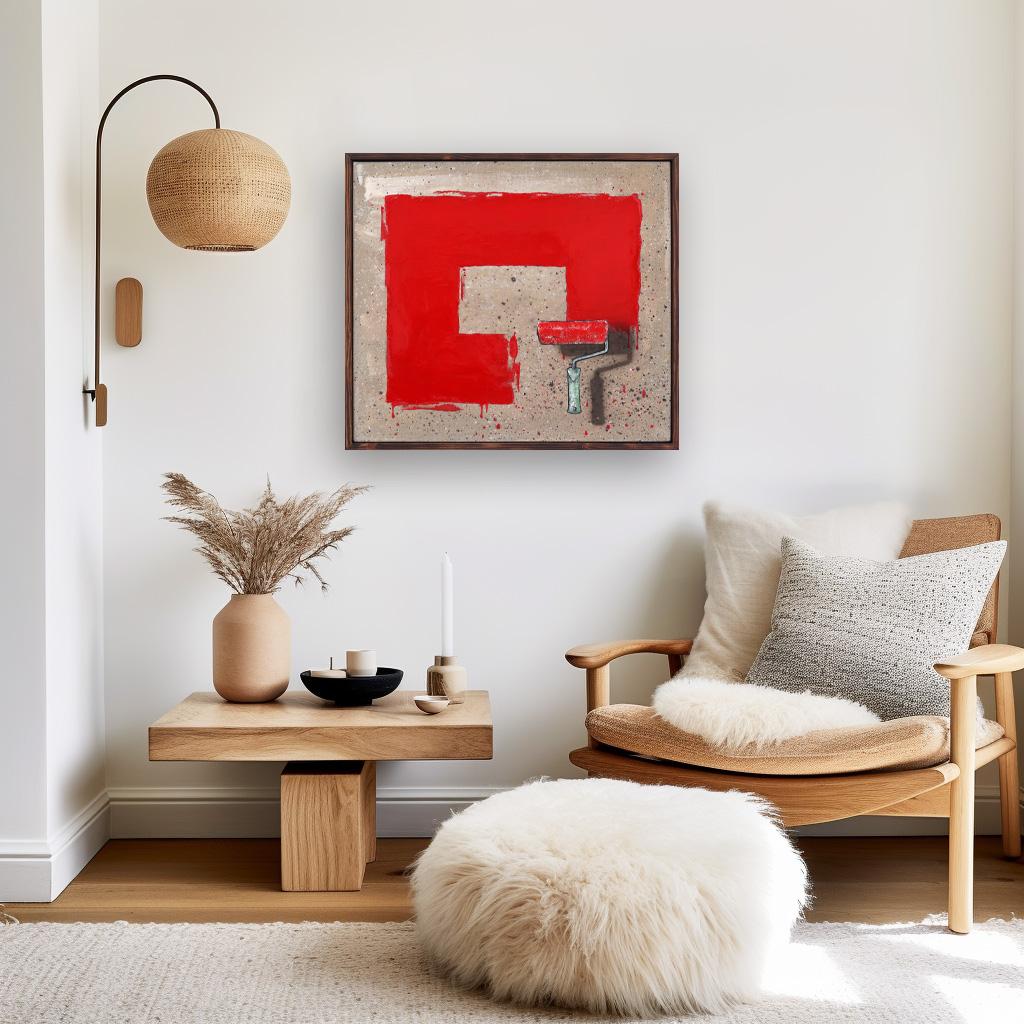 Carl Smith explores the area between Pop Art and Surrealism and expresses it in one-of-a-kind original works on canvas, paper or wood. With the use of found images he tells slightly absurd and humorous visual anecdotes. He works with a combination