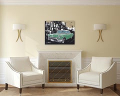 Riding High - Elvis Presley's Green Chevy California Cadillac Original Painting