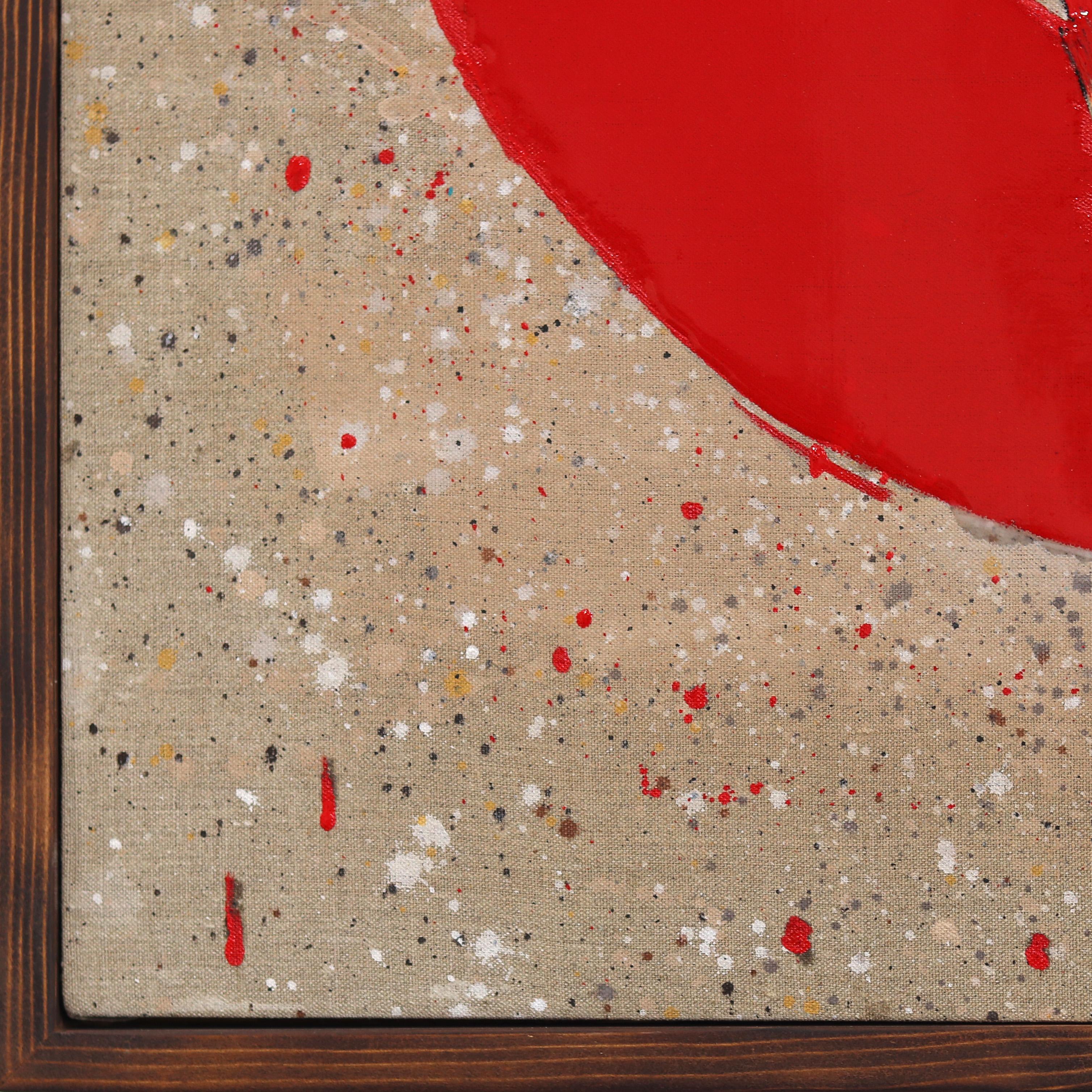 Superlativo - Original Surrealista Pincel Rojo Arte Pop sobre Lienzo - Painting Arte pop de Carl Smith