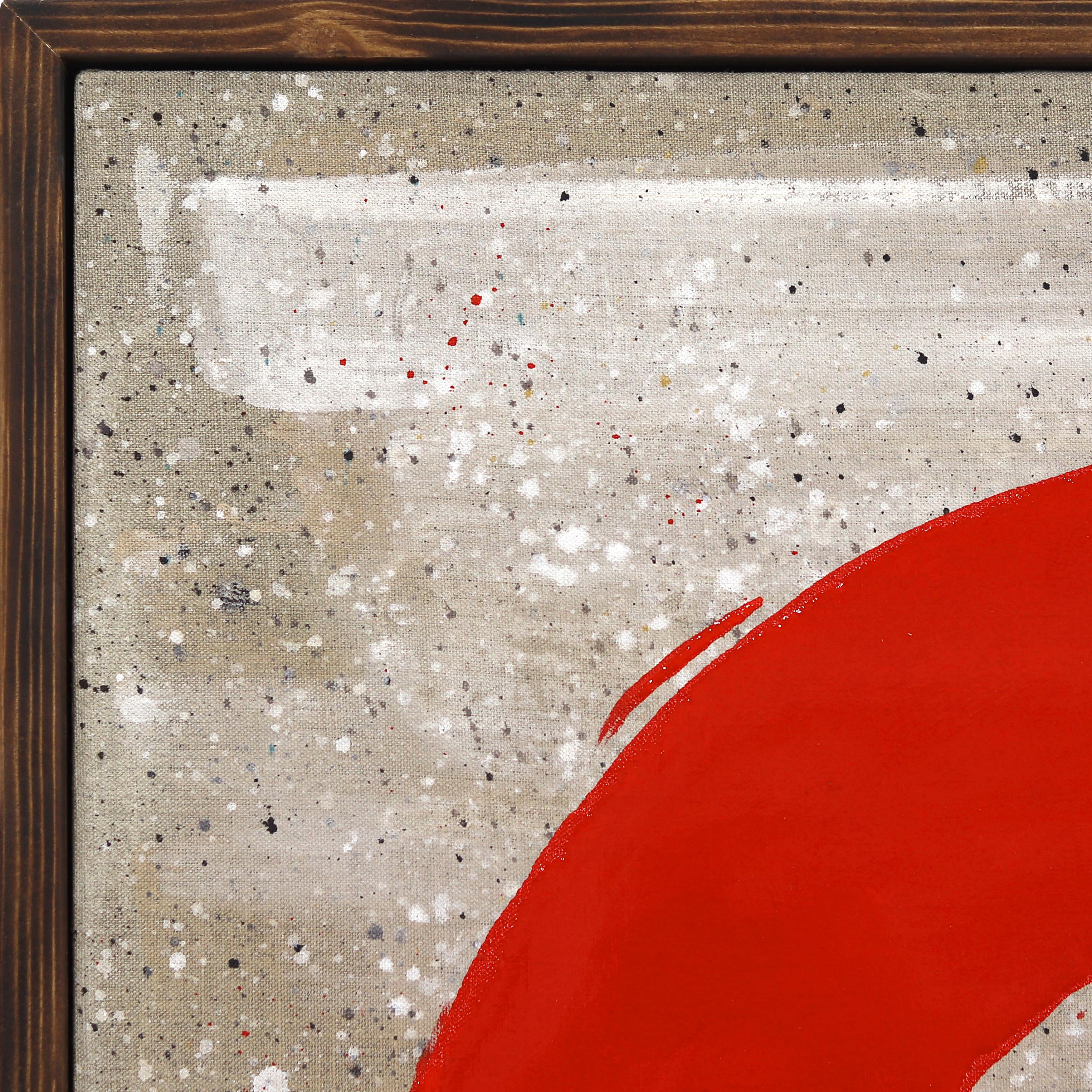 Superlativo - Original Surrealista Pincel Rojo Arte Pop sobre Lienzo en venta 1