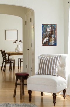 Transparent Reflection - Modern Figurative Original Mixed Media Resin Painting