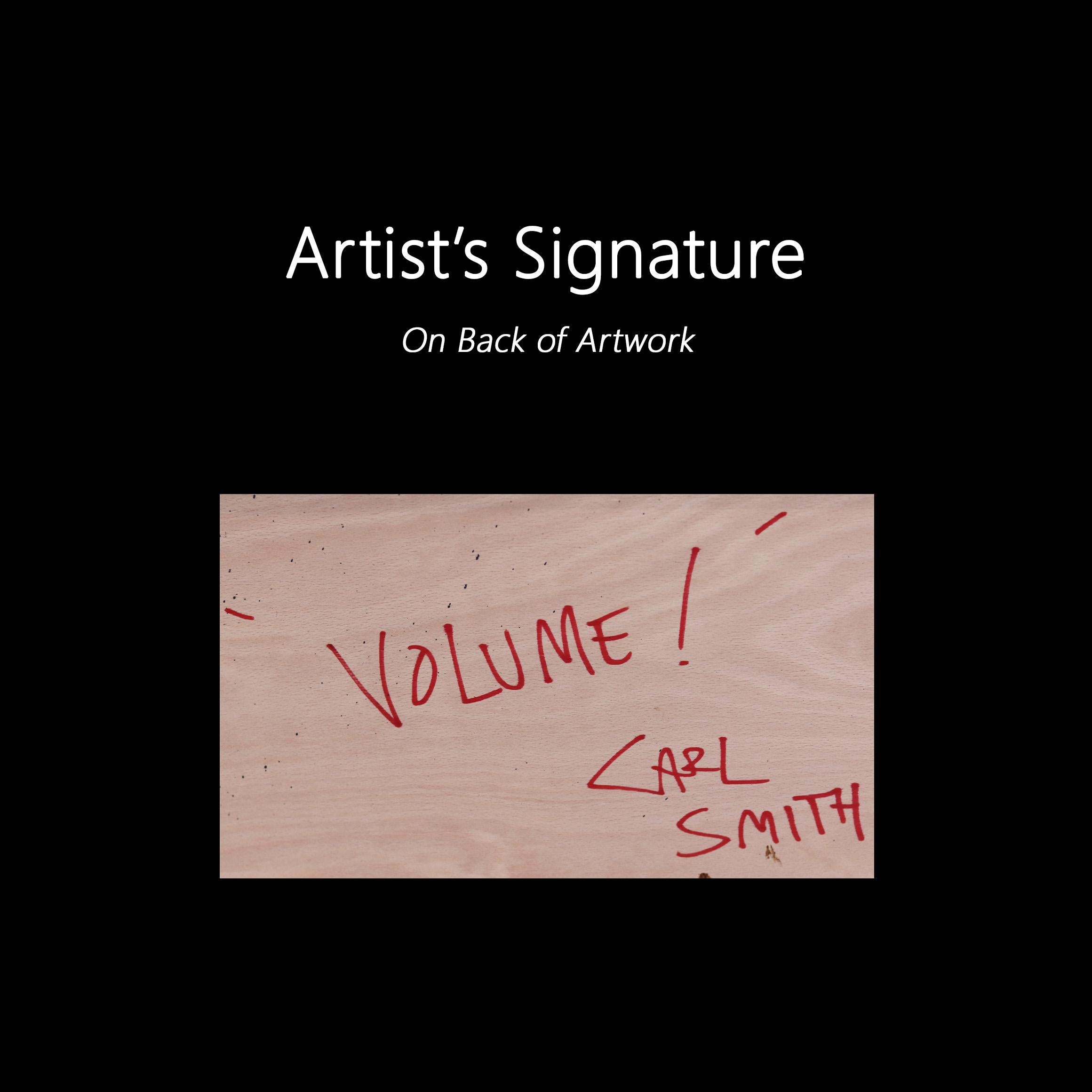 Volume! - Original Artwork Music Instruments Guitar Keyboard Amplifier Painting For Sale 5