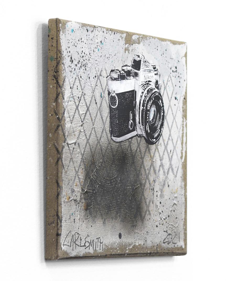 Nikon Away - Pop Art inspired by Camera Original by Carl Smith For Sale 1