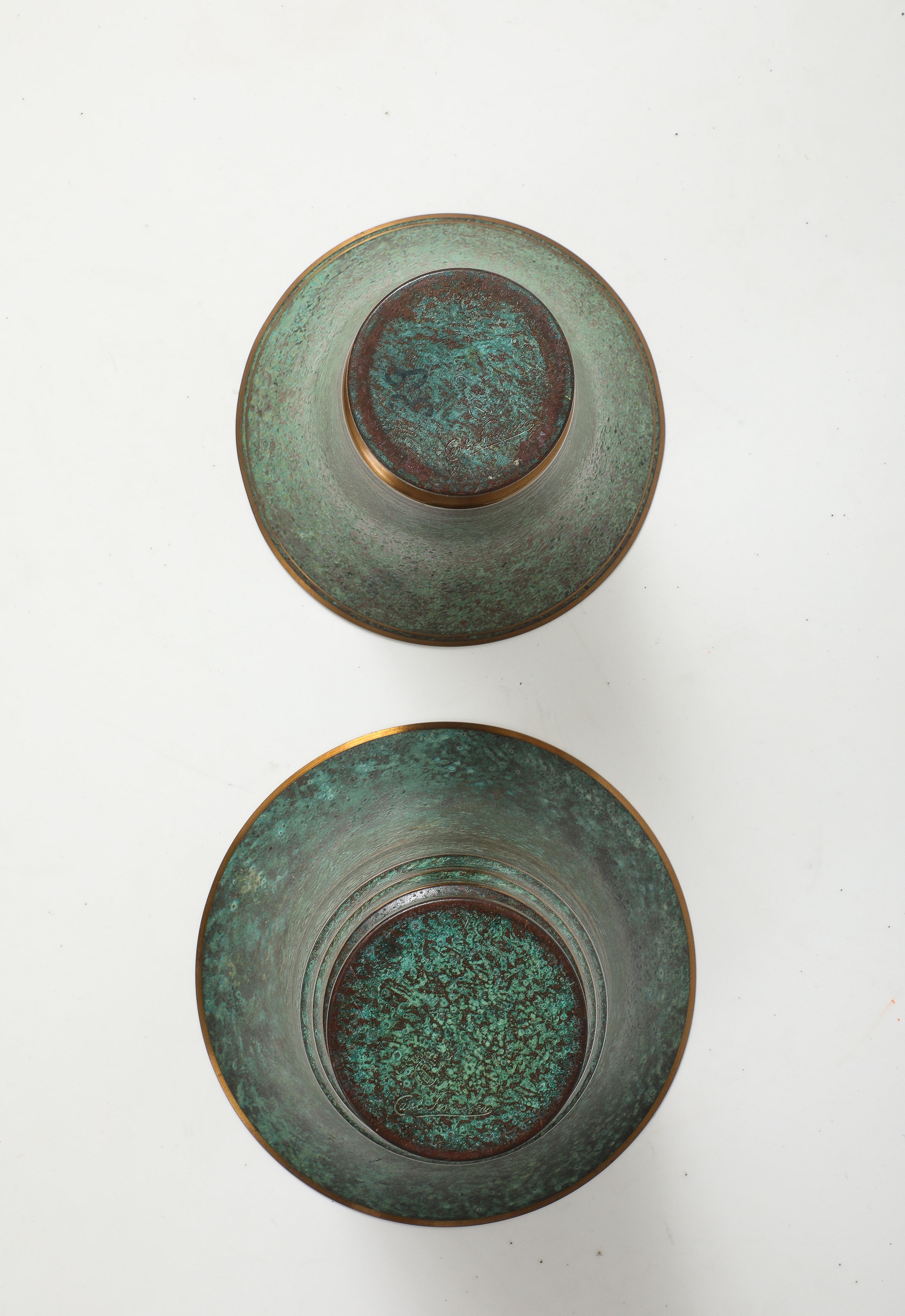 Carl Sorensen Art-deco Bronze Vases 3
