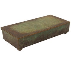 Carl Sorensen Kunst & Kunsthandwerk Verdigris Bronze Box