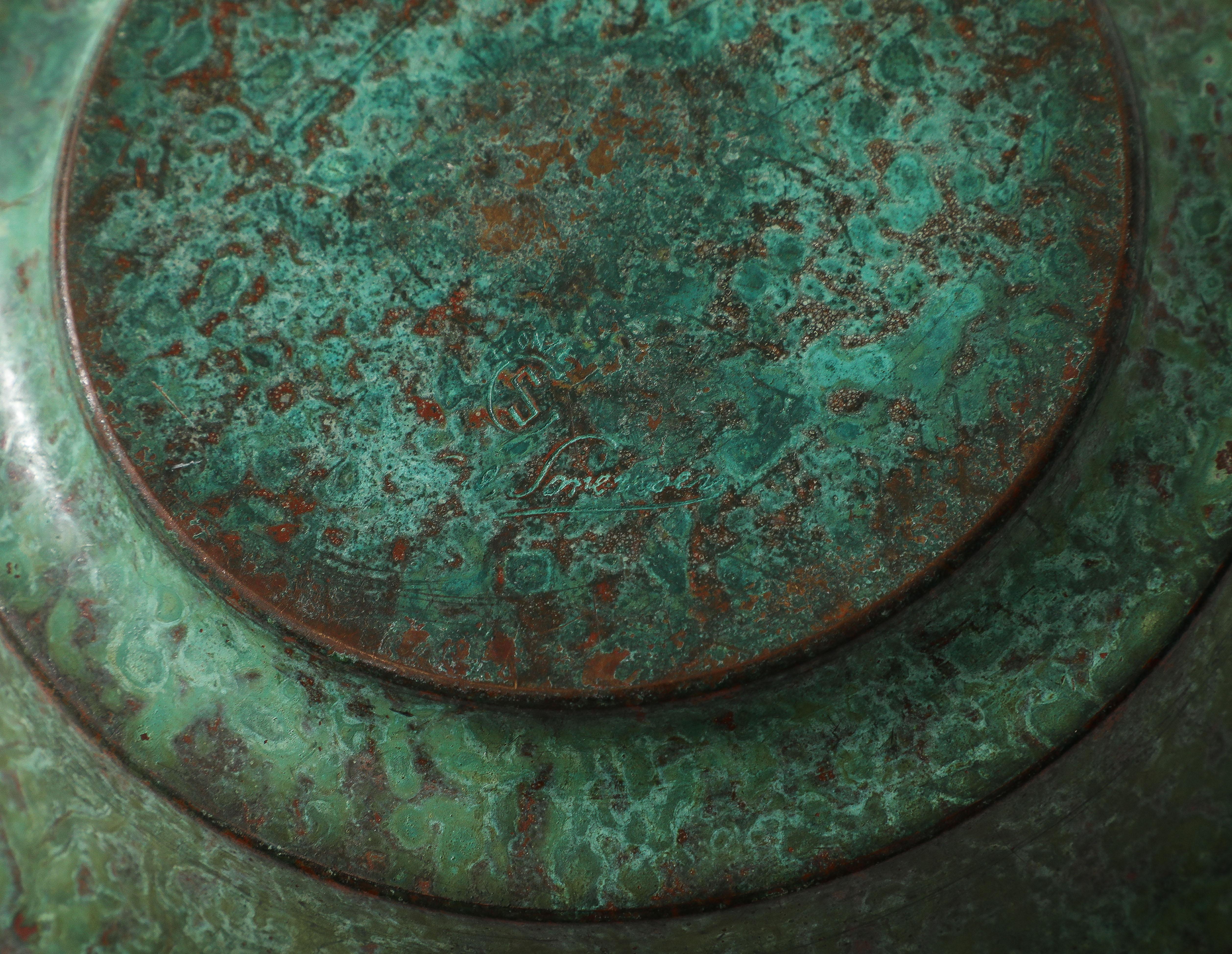 Danish Carl Sorensen Bronze Bowl  With Lid
