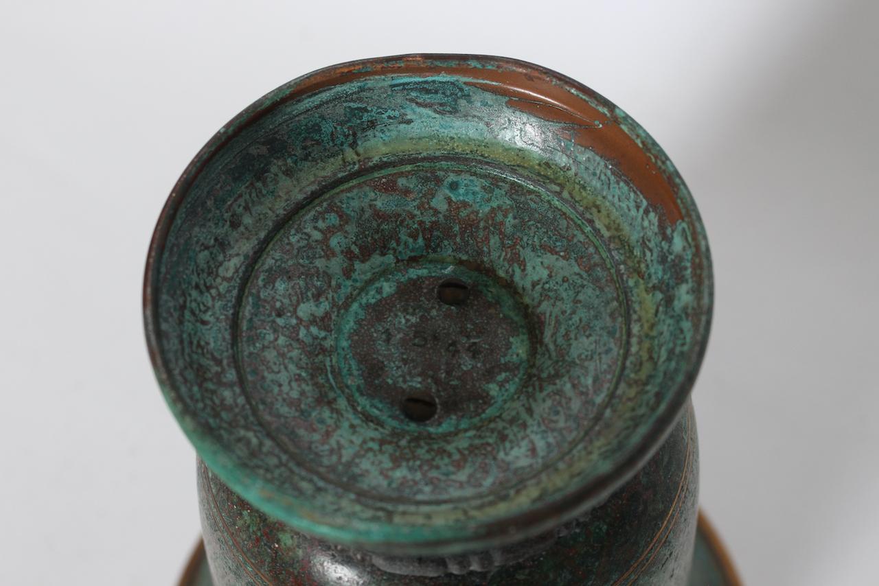 Carl Sorensen Bronze Trumpet Vase, 1920's For Sale 6