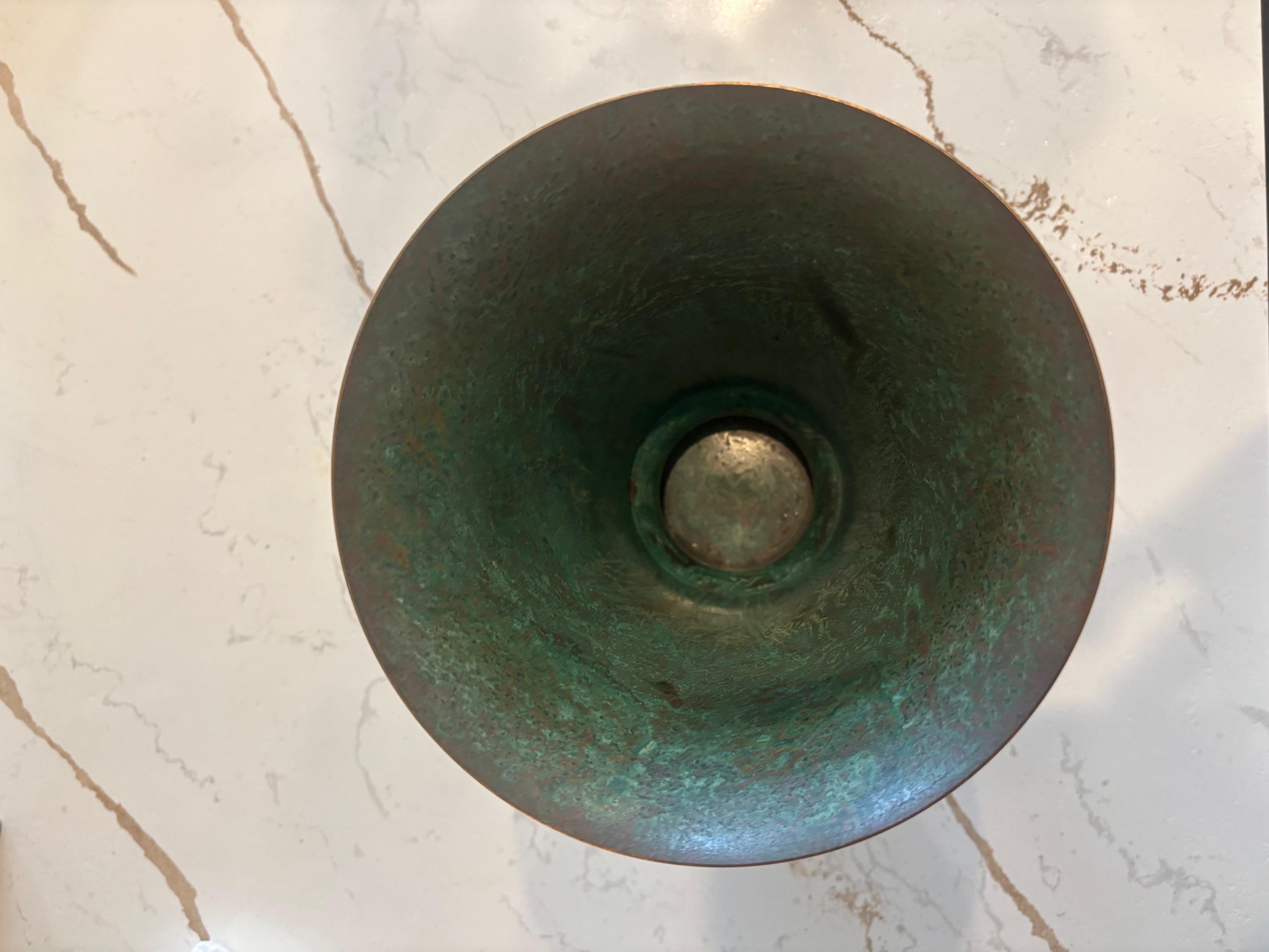 Art Deco Carl Sorensen Vase- signed and immaculate condition and patina