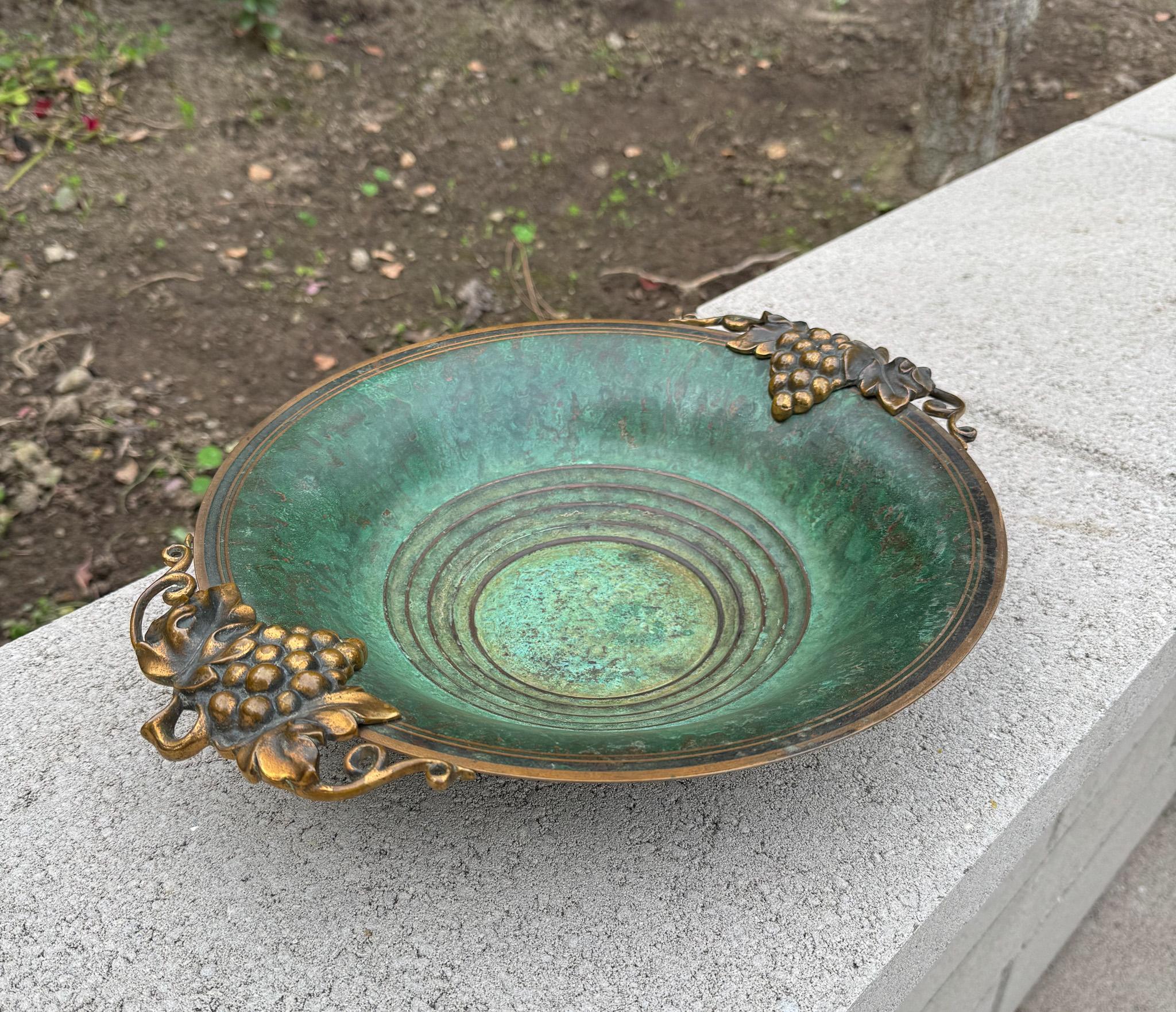 Ciotola in bronzo con finitura Verdigris di Carl Sorensen, Stati Uniti, 1930 ca. in vendita 1