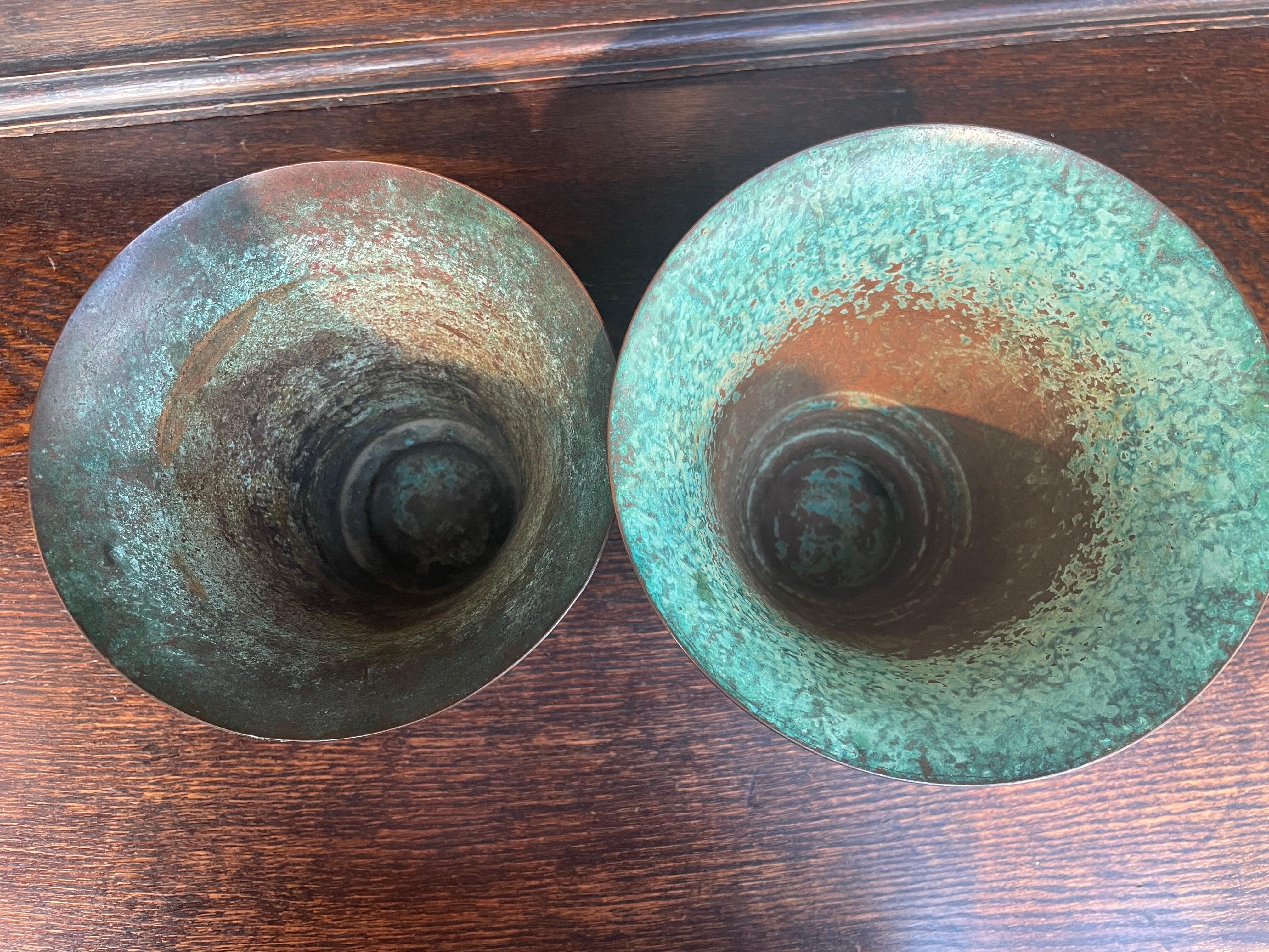 Bronze Carl Sorenson Vase Set For Sale