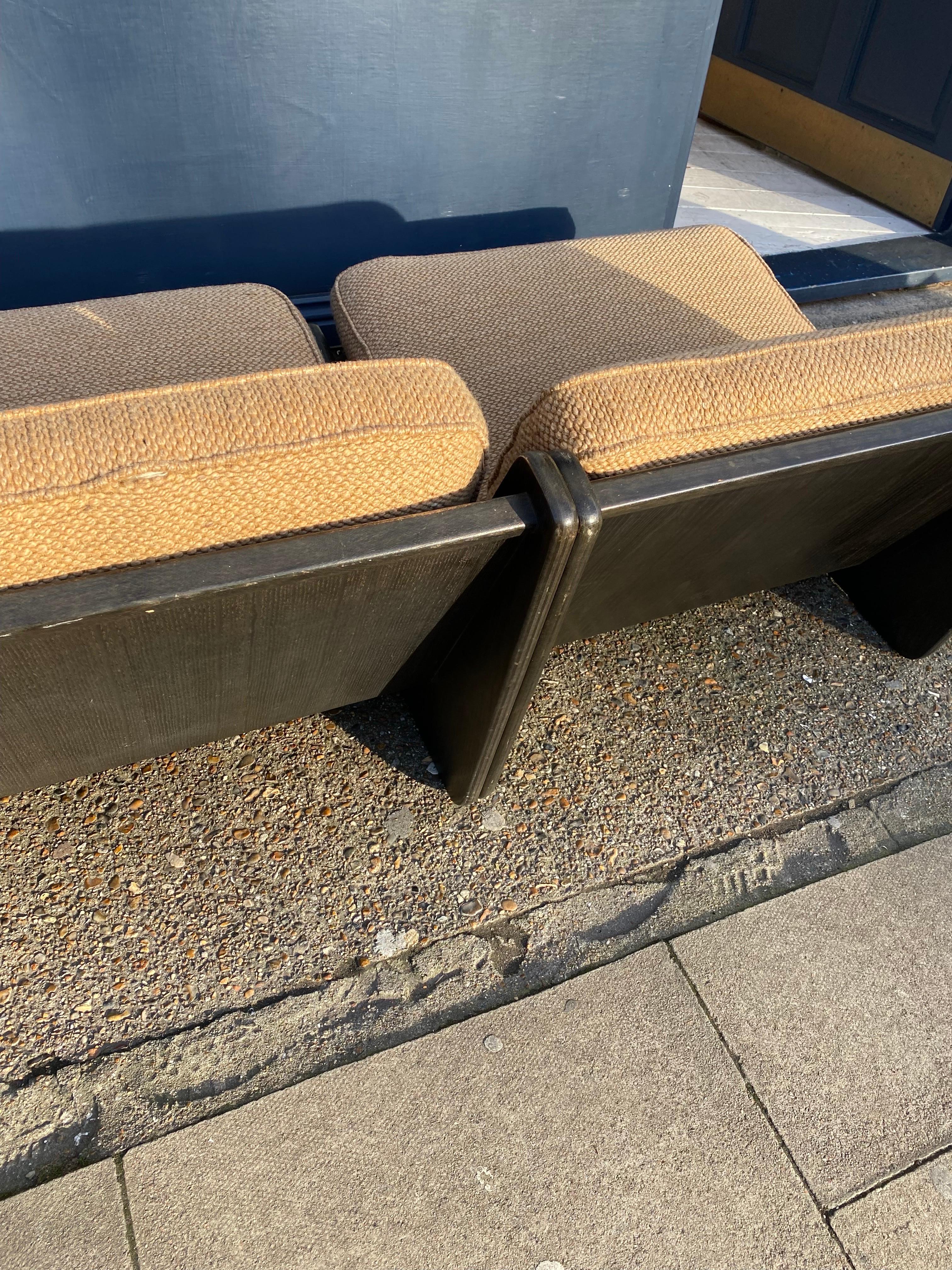 Carl Straub Sofá Modular 3 Piezas Boucle Lana Vintage Mediados de Siglo 1960 Sillones en venta 4