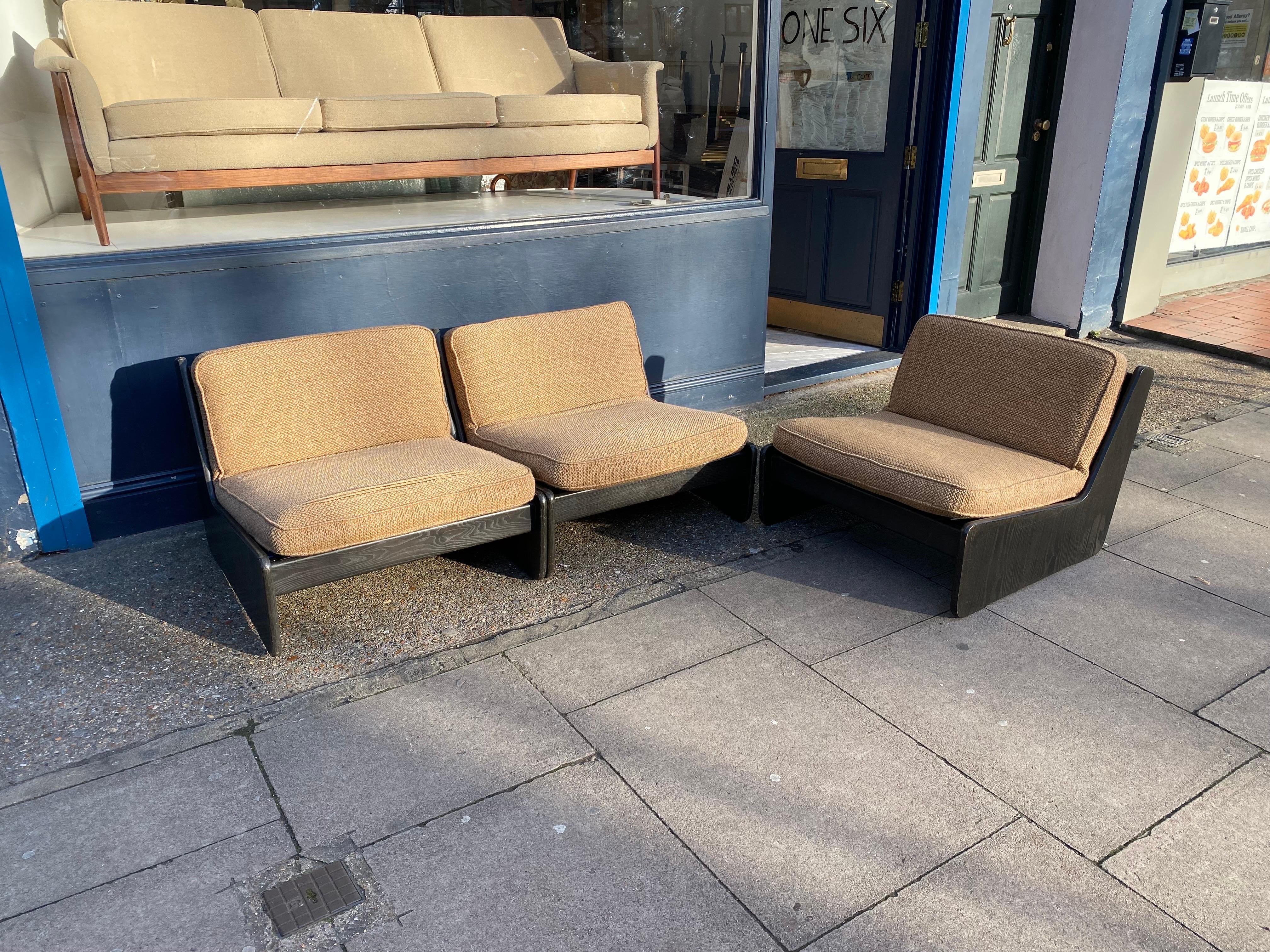 Carl Straub Sofá Modular 3 Piezas Boucle Lana Vintage Mediados de Siglo 1960 Sillones en venta 11