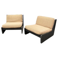Carl Straub Modular Lounge Sillones Vintage Años 60 Sofá Boucle Mediados de siglo Años 70