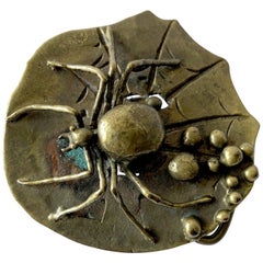 Carl Tasha Bronze Tarantula Spider Belt Buckle