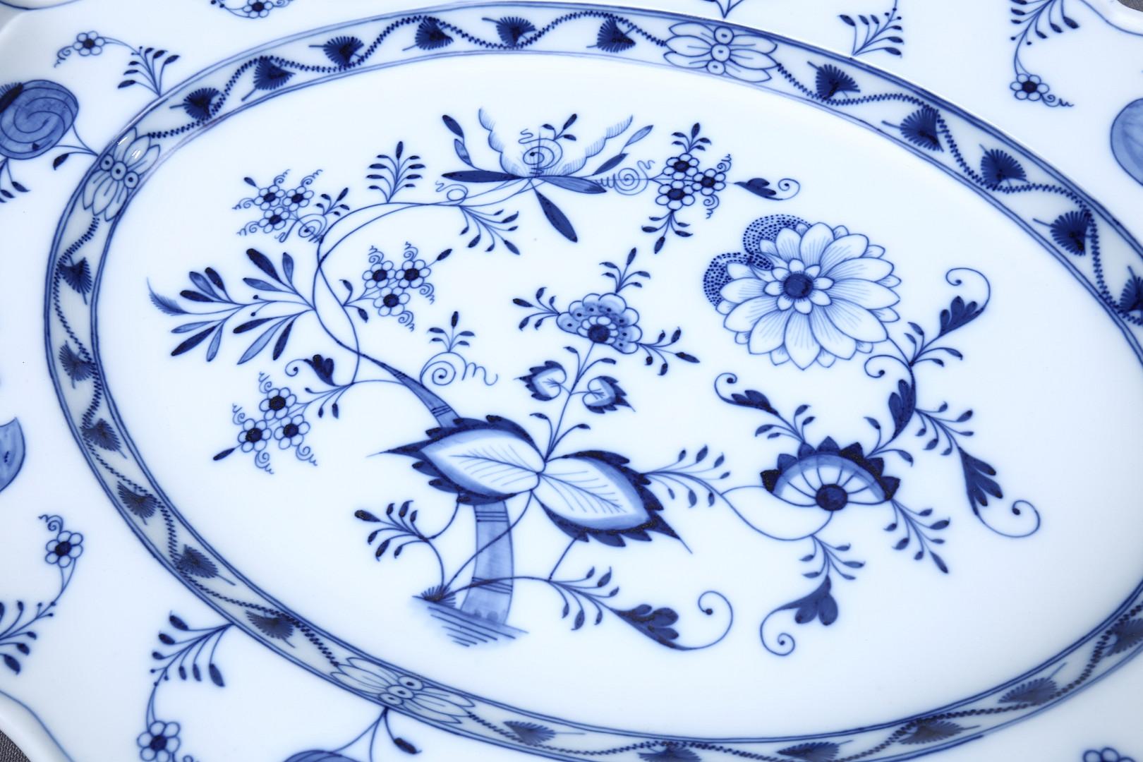 meissen blue onion platter