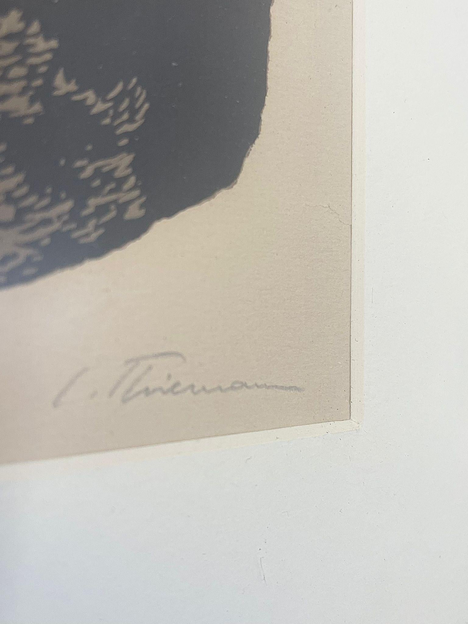 xilografía en colores de Carl Thiemann, 1917, firmada a lápiz. en venta 2