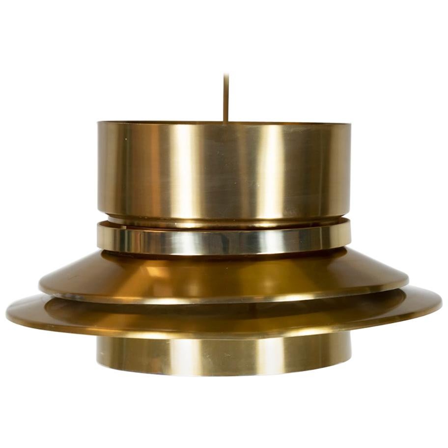 Carl Thore Brass Pendant for Granhage Metalindustri Sweden 1960s
