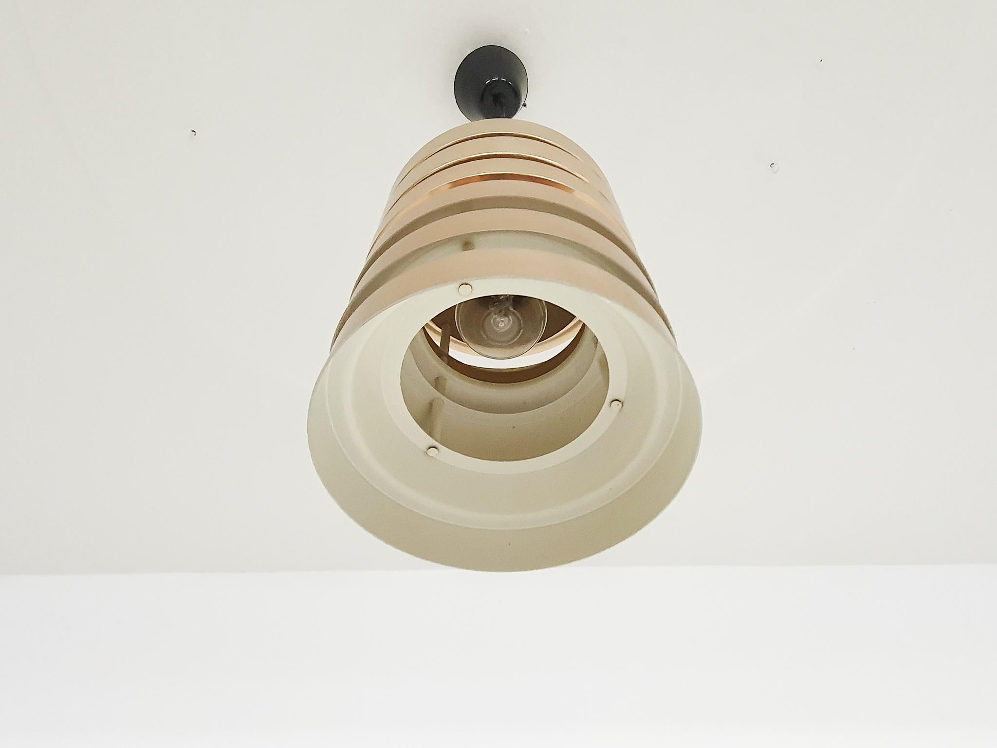 Metal Carl Thore for Granhaga Brass Pendant Light, Sweden, 1960's