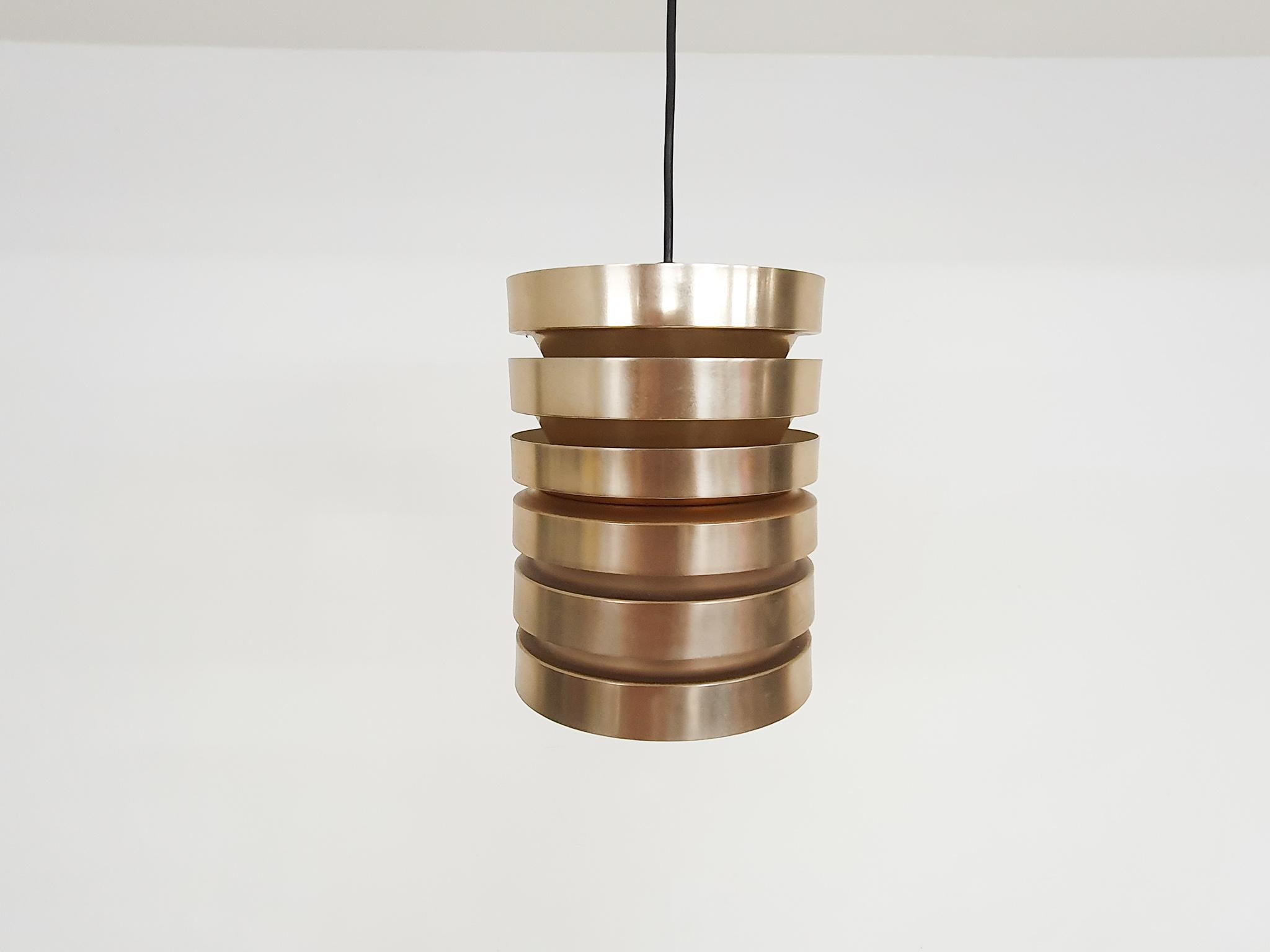 Carl Thore for Granhaga Brass Pendant Light, Sweden, 1960's 2