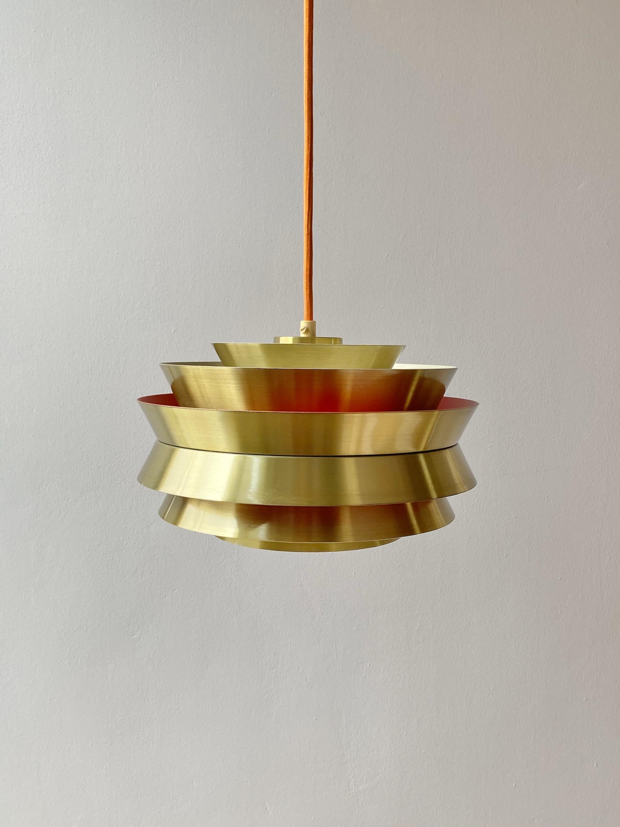 Scandinavian Modern Carl Thore Pendant Lamp Trava by Granhaga Metalindustri